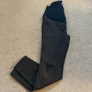 Maternity Skinny Distressed knee